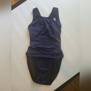 TYR  Women One Piece Swimsuit Size Small Navy Blue